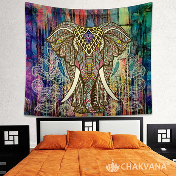 Sacred Elephant Tapestry