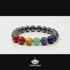 7 Chakras & Hematite 8mm Gemstone Bead Bracelet – Chakvana.com