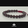 CHAKVANA 8mm Garnet Adjustable Macrame Gemstone Bead Bracelet – Chakvana.com