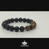 Video of CHAKVANA Tiger's Eye & Black Lava Stone Bracelet