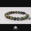 CHAKVANA 8mm African Turquoise Adjustable Macrame Gemstone Bead Bracelet – Chakvana.com