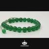 Green Jade 8mm Adjustable Macrame Gemstone Bead Bracelet – Chakvana.com