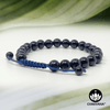 Blue Goldstone - 8mm Adjustable Macrame Gemstone Bead Bracelet – Chakvana.com
