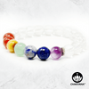 7 Chakras & Clear Quartz - 8mm Gemstone Bead Bracelet – Chakvana.com
