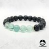 Green Fluorite & Black Lava Stone - 8mm Gemstone Bead Bracelet – Chakvana.com