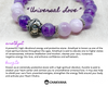 "Universal Love" - Kunzite & Faceted Amethyst - 8mm Gemstone Bead Bracelet with Bali Bead – Chakvana.com