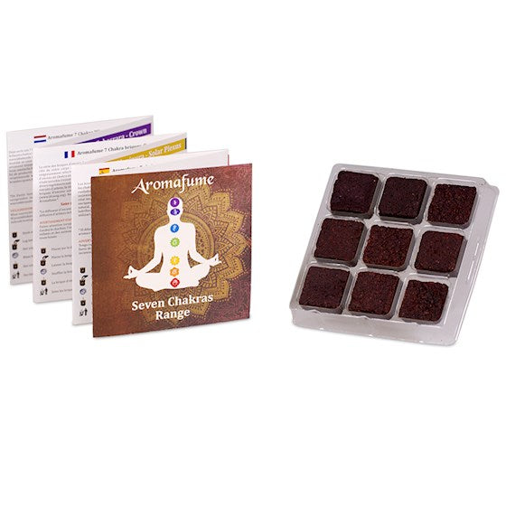 Aromafume Seven Chakras - Ajna - Intuition - Third Eye Chakra - 9 Incense Bricks