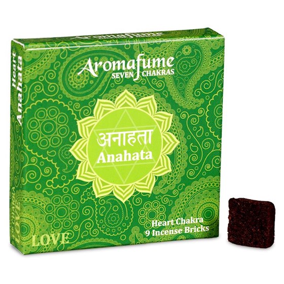 Aromafume Seven Chakras - Anahata - Love - Heart Chakra - 9 Incense Bricks