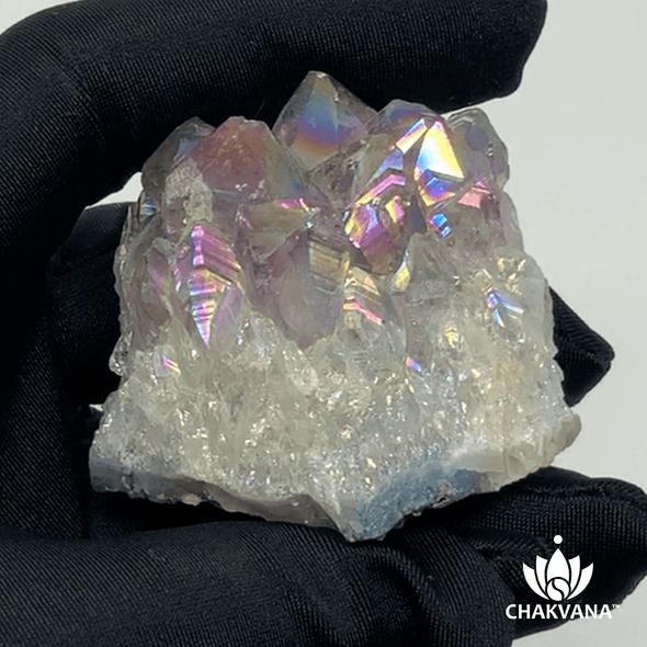 Angel Aura Quartz Crystal Cluster (ID# 0089)