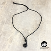 Black Obsidian Ball Pendant Necklace