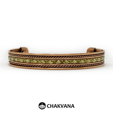 Handcrafted Copper Bracelet with Brass & Magnets (Style 4) – Chakvana.com