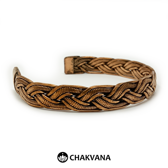 Handcrafted Braided Copper Bracelet  (Style 5)