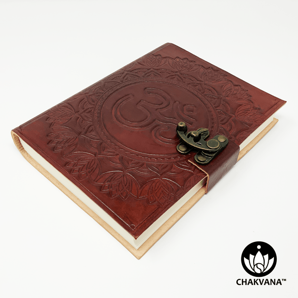 Decorative Om Leather Journal – Chakvana.com