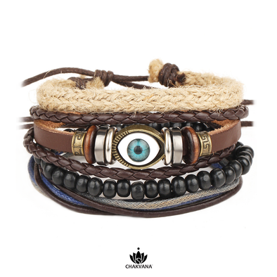 Evil Eye Good Luck Bracelet Set