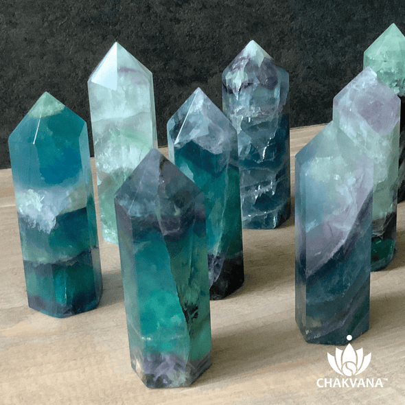 Polished Fluorite Crystal Point