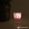 Frosted Glass Votive Candle Holder | Lotus