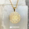 Gold Sri Yantra Necklace – Chakvana.com