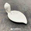 White Ceramic Buddha Incense Burner – Chakvana.com