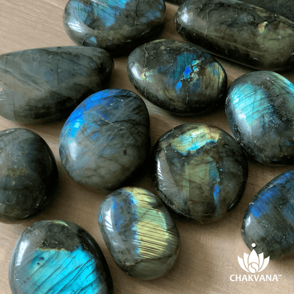 Polished Labradorite Meditation Palm Stone