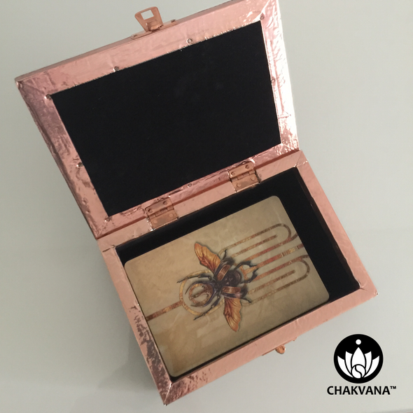 Copper Storage Box - Om Lotus Symbol