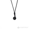 Black Obsidian Ball Pendant Necklace