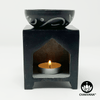 Soapstone Oil Burner – Flower of Life Symbol – Chakvana.com