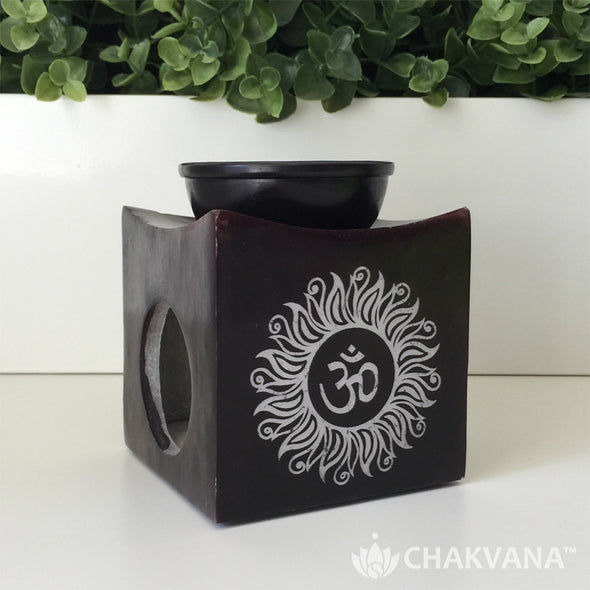 Soapstone Oil Burner | Om Symbol