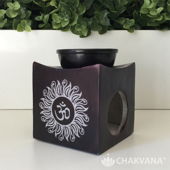 Soapstone Oil Burner | Om Symbol