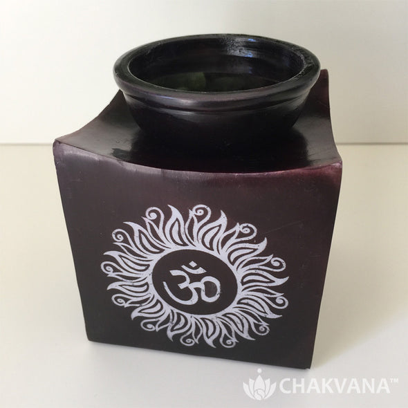 Soapstone Oil Burner | Om Symbol