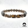 Tiger's Eye, Smoky Quartz and Hematite - 8mm Gemstone Bead Bracelet – Chakvana.com