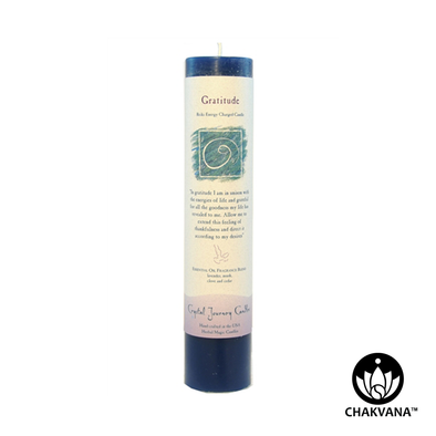 Crystal Journey Candles Herbal Magic Pillar "Gratitude"