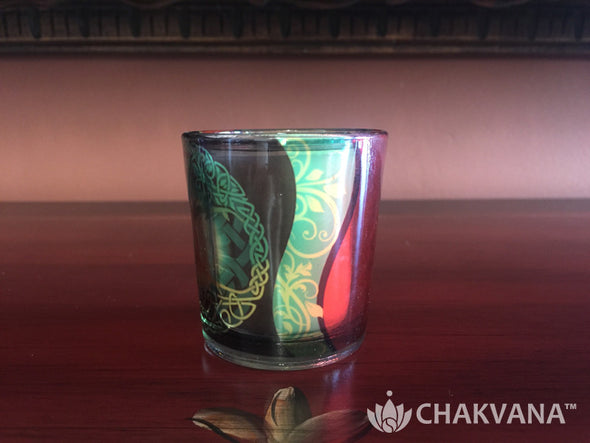 Glass Votive Candle Holder | Tree of Life