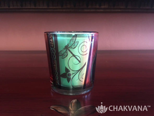 Glass Votive Candle Holder | Tree of Life