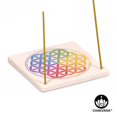 Sandstone Incense Burner - Flower of Life
