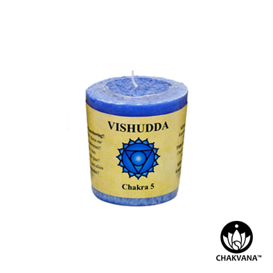 Throat Chakra Vishudda Chakra Votive Candle