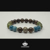 Video of "Manifestation" - Apatite, Unakite & Bronzite - 8mm Gemstone Bead Bracelet with Bali Bead – Chakvana.com