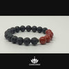 Video of Red Jasper & Black Lava Stone - 8mm Gemstone Bead Bracelet – Chakvana.com